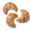 French croissants  on white background