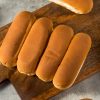 Homemade Baked Hot Dog Buns Ready to Use