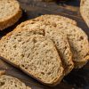 Homemade Fresh Wheat Bread Loaf with Whole Grain